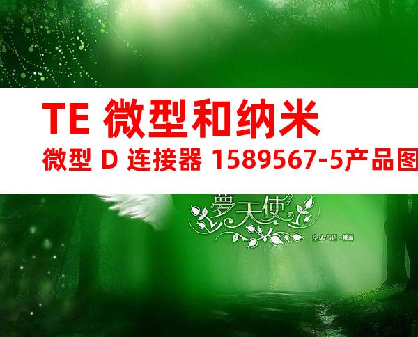 TE 微型和纳米微型 D 连接器 1589567-5产品图纸